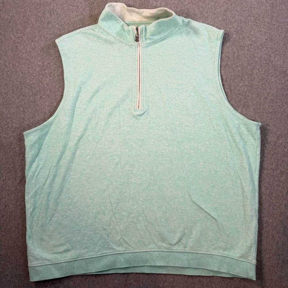 Southern Proper Canal Pullover Men's XL Sleeveless 1/4 Zip Activewear Vest Mint